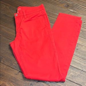 Ann Taylor Loft Red Jean Sz 27/4